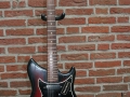 Burns Baldwin Nu-Sonic 6 string gitaar red Sunburst 1967.