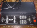 Binson Echorec EC 8 transistor 1975, 8 weergaveheads. Horizontale buttons met 8 playback en 8 feedback toetsen, 1 tone control, 3 inputs, front.