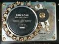 Binson Echorec EC 10 transistor 1975, koppenplaat met 10 weergavekoppen, 1 opnamekop en wismagneet, top.