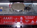 Binson A-606-TR, transistor 1973, 4 weergavekoppen, 4 playback en 4 feedback buttons, 1 tone-control, 3 inputs, front.