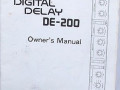 Boss DE-200 digital delay 1983, manual.