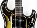 1 van de 3 Originele Burns Marvin Greenburst 1964 gitaren, serienummer 5291, Burns logo.