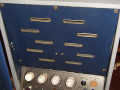 Dynacord KV10 10 watt 1958-1960 versie 4 blauw, back met open deksel.
