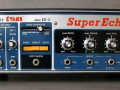 Evans Super Echo ES-5, transistor (jaren zeventig Japan). Een vaste en een verschuifbare weergavekop als Maestro Echoplex en 1 lange kronkelende tape als Roland RE 201-301-501.