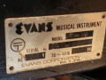 Evans VocalEcho VE-80 ca.1970, typeplaatje met serienummer.