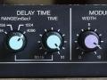 Ibanez Digital delay DD100, controls delay time tot 4096 ms, front links.