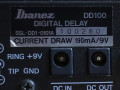 Ibanez Digital delay DD100, typeplaatje met serienummer.