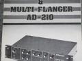 Maxon AD-210 Analog Delay en Multi Flanger 1977-1979, manual.