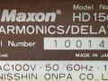 Maxon HD1501 Harmonics delay, typeplaatje met serienummer.