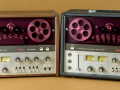 Hawk (Mirano) HE-2250 5-Head-2 channel Stereo Echo, in houten en tolex uitvoering.