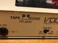 VOCU (Vivid Output and Capable Unit) VTE-2000 Compact Analog Tape Echo , made by  Fernandes-Kastam Japan, back links.