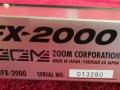 Zoom RFX 2000 digital delay 1999, typeplaatje met serienummer.