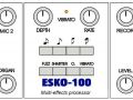 Esko 100 Digitale echo met multi effecten 1980, made by Urals Vector Company USSR, verklaring processor.
