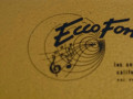Ecco Fonic 109 B Buizen echo 1960, ontwerp Ray Stolle Los Angeles Californie USA, logo.