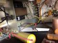 Fender Electronic Echo Chamber Model 501 solid state 1963, techniek trafo voor ventilatierooster.