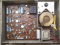 Schober Reverbatape RV-3A echo unit met 3 weergavekoppen en tape cartridge, made in USA for Schober Organ, open techniek met gemodificeerd vliegwiel.