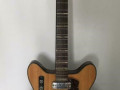 Princess 3EL3 semi acoustische  Archtop Jazzgitaar ca. 1965 naturel, 3 Powertone pickups en Vibralux TK3 tremolo, front.