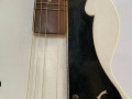 Vroege Egmond Archtop wit 1950,  slagplaat-met-E-uitsparing.