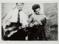 George Harrison rechts met zijn Rosetti 276, Egmond Toledo 105G.