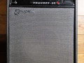 Egmond Tempest 25 solid state amp, fabrikaat Davoli, formaat 50x76x23 cm, front.
