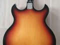 Orpheum semi-acoustic Archtop 12-string 1967, body back.