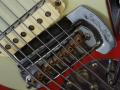 Fender Bass VI Baritone Fiesta Red 1963, Fender Mute bridge.