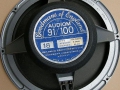 Goodmans Audiom 91 18 inch bass speaker Blue label 100 watt 8 ohm ceramic , gebruikt in Foundation Bass en AC 100 cabinets.