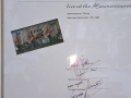 1986 september 9e middag Harmonie, hoes met handtekeningen The Dakota's.
