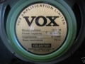 1980 Vox label Celestion G12M 25 watt 8 Ohm Ceramic Ipswich.