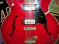 VG12 Transparent Red  Gretsch kloon uit Giant VSL serie 1971, made in Japan, body front tremolo arm mist.