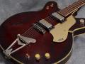 VG6 Transparant Red Gretsch Country Gentleman 6122 kloon uit Giant VSL serie 1971, made in Japan,  body front met Welson Italy single coil pickups zonder tremolo arm.