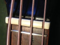Meazzi Jupiter solid 4 string bassgitaar Black 1965, kam.