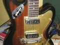 Meazzi Explorer gitaar uit de Hollywood serie 1965 Mahonie, body front.