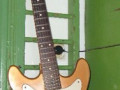 Meazzi Lovely gitaar 2 pickups zonder tremolo Reebruin 1965, body front.