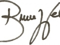 Handtekening Bruce Welch,
