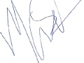 Handtekening Mark Griffiths.