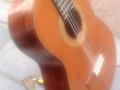 Juan da Montagne 23P Classic gitaar 1967-1968, mahonie neckaansluiting op rosewood sides en back, body front.