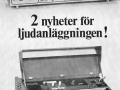 Meazzi Echomatic All Transistor advertentie van Muziekhandel Kaminski in  Stockholm uit 1967.
