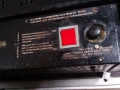 Meazzi Golden Sound PA Solid State Mixer 2x100 watt met 2 boxen 4x12 inch, fabrikaat SEP, back.