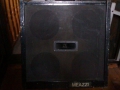 Meazzi Golden Sound PA box met 4x12 inch speakers en horn, front.