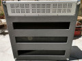 Meazzi Ultrasonic 125 solid state versterker met ingebouwde tape echo 1969, back met 2 speakers.