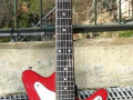 Meazzi Atlas solid gitaar 2 pickups en tremolo Red 1963, front.