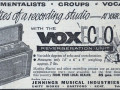 JMI advertentie van september 1959 met de Framez Wheel Echomatic met voxECHO label, Model-F single speed met 5 weergavekoppen.
