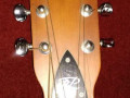 Roderich Paesold P185,  Spruce top, Mahogany sides, Ebony toets,  headstock front.