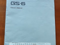 Roland GS-6 Digital Guitar Sound System 1989, manual.