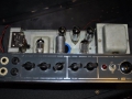 Grey panel Vox AC10 1964: 2 kanalen 4 inputs. Controls: 2 volume, tone, tremolo speed, tremolo depth.