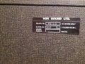 Vox FB215 2x15 inch Foundation Basskast, typeplaatje VSL.