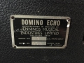 Vox Domino Echo, model 1 high 1963, typeplaatje.