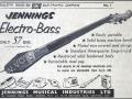 Jennings Electro Bass  Advert januari 1958.