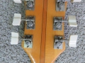 V243 Super Lynx Sunburst 2 pickups 1966, fabrikaat EKO Italy, headstock  back transparant.